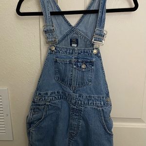 Vintage Denim Overall Shorts